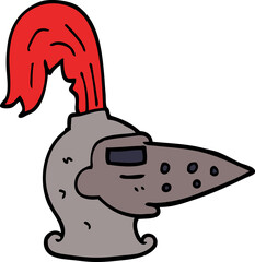 cartoon doodle knights helmet