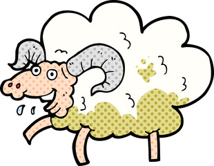 cartoon sheep