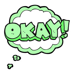 thought bubble cartoon okay symbol