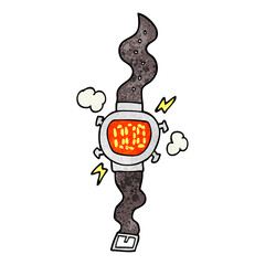 textured cartoon wrist watch