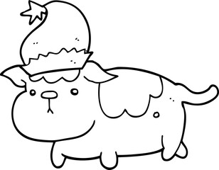 cute christmas dog