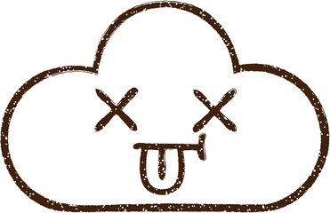 Storm Cloud Charcoal Drawing