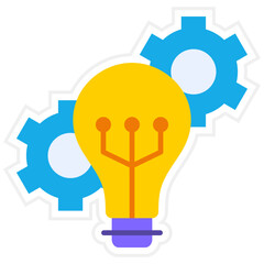 Innovation Sticker Icon