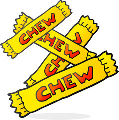 cartoon chew candy