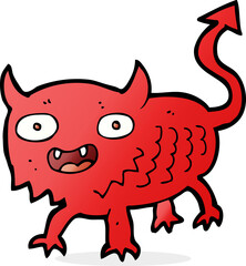 cartoon little demon