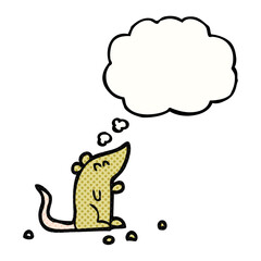 thought bubble cartoon mouse