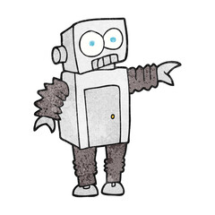 textured cartoon robot