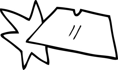 line drawing cartoon shiny razorblades