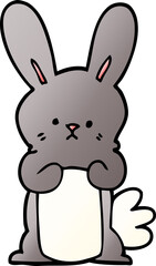 cartoon doodle bunny rabbit