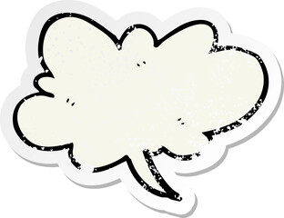 retro distressed sticker of a cartoon steam design element