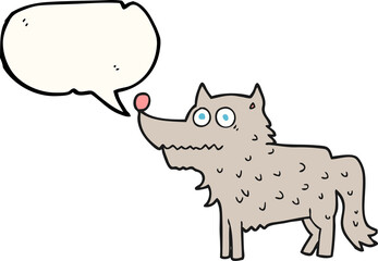 speech bubble cartoon dog
