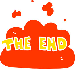 cartoon doodle the end font