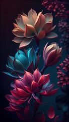 Flores Salvapantallas Móvil - Generative Ai