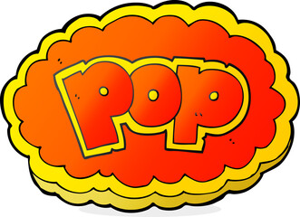 cartoon POP symbol