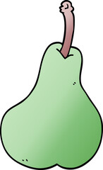 cartoon doodle healthy pear