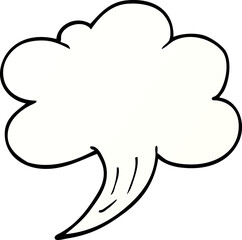 Fototapeta premium cartoon doodle gust of air