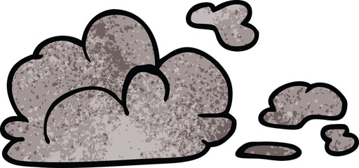 cartoon doodle storm cloud