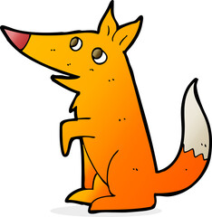 cartoon fox cub