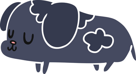 cartoon kawaii of a cute dog