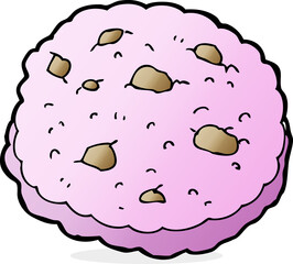 pink cookie cartoon