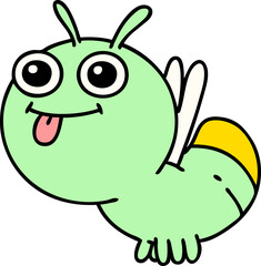 cute cartoon glow bug