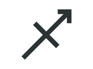 Simple sagittarius astrological sign. 
