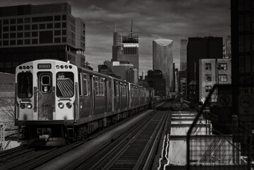 Fototapeta na wymiar Chicago Train