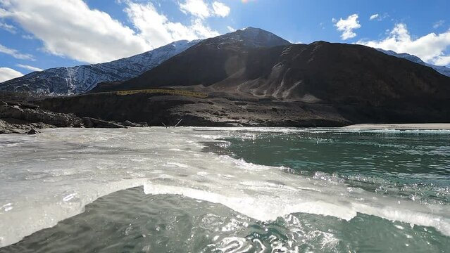 Confluence of Indus and Zanskar River, Sangam, Leh Ladakh