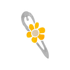 retro cartoon hair clip