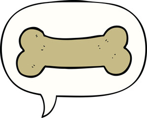 Cute cartoon drawing and speech bubble