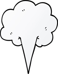 cartoon doodle gust of air