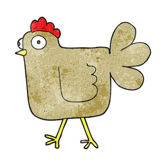 textured cartoon chicken