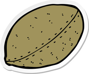 sticker of a cartoon football