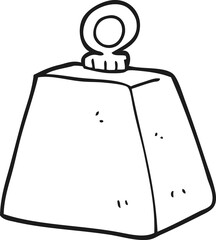 black and white cartoon heavy weight