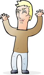 cartoon angry man