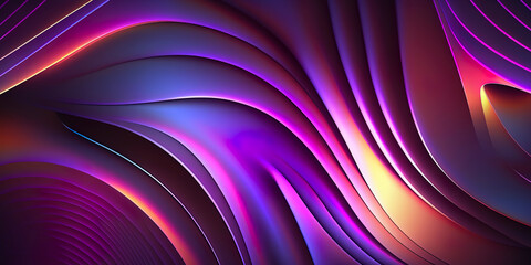 Fluid holographic iridescent shapes WALLPAPER