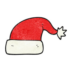 textured cartoon christmas hat