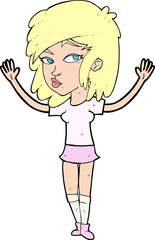 cartoon pretty girl