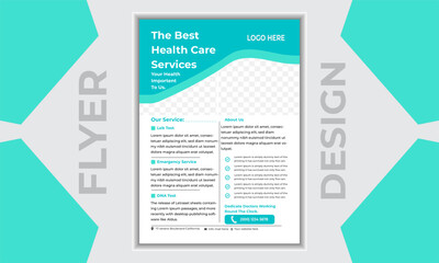 Corporate creative colorful business flyer template design.