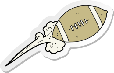 sticker of a cartoon football