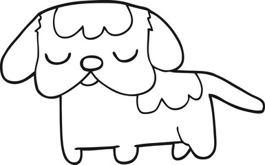 cute cartoon puppy