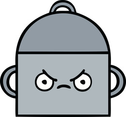 cute cartoon cooking pot