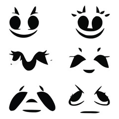 Eyes expressions vector file designs