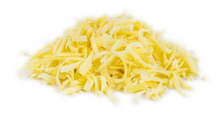 Fresh made Grated Cheese (close-up shot)