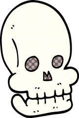 cartoon doodle funny skull
