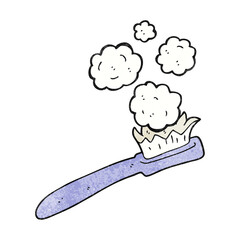 texture cartoon toothbrush
