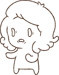 Spooky Ghost Charcoal Drawing