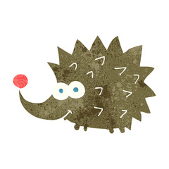 retro cartoon hedgehog