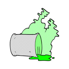 cartoon spilled chemicals
