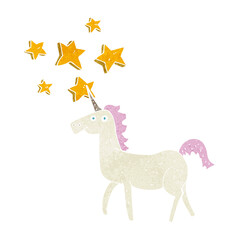 cartoon magical unicorn